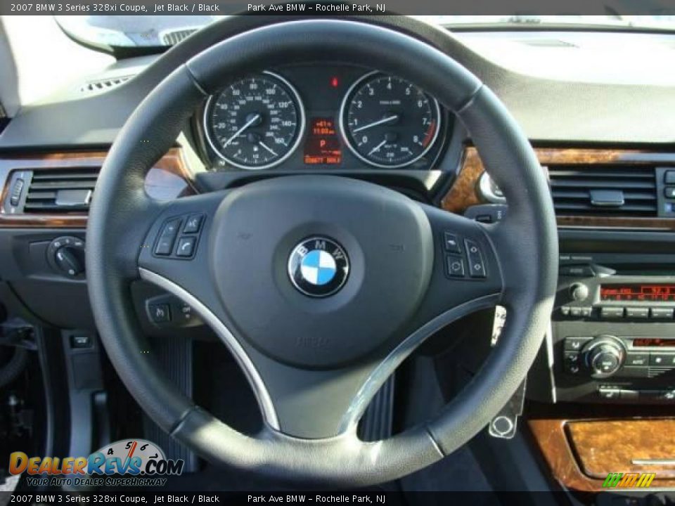 2007 BMW 3 Series 328xi Coupe Jet Black / Black Photo #13