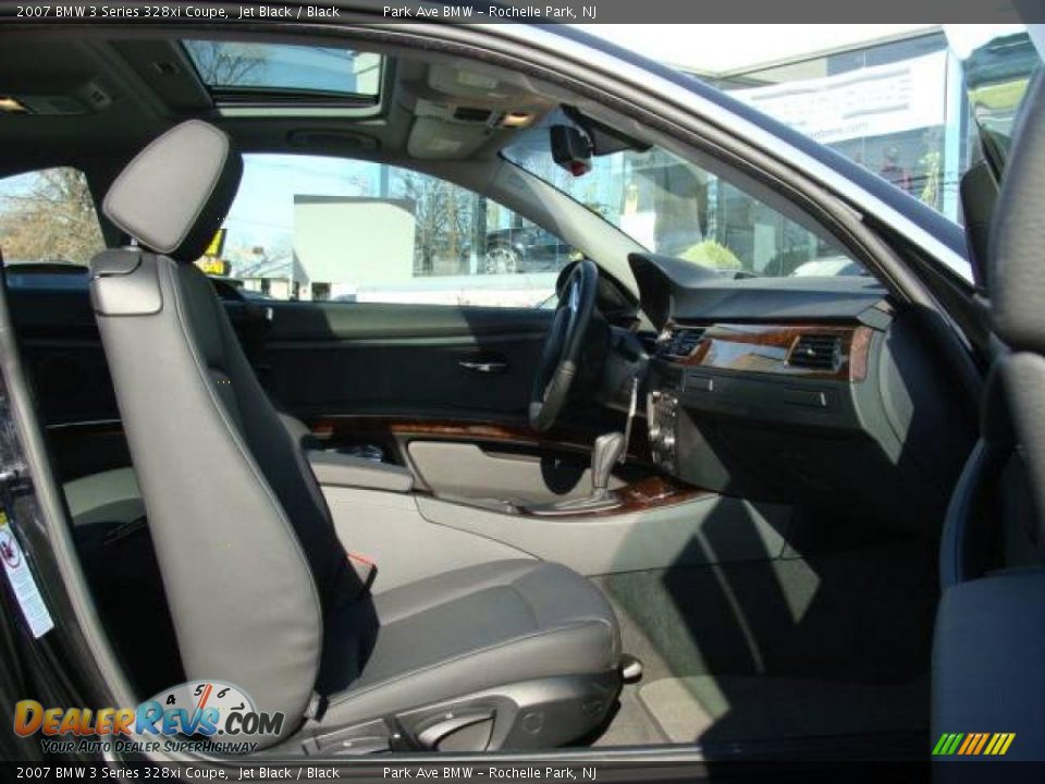 2007 BMW 3 Series 328xi Coupe Jet Black / Black Photo #20