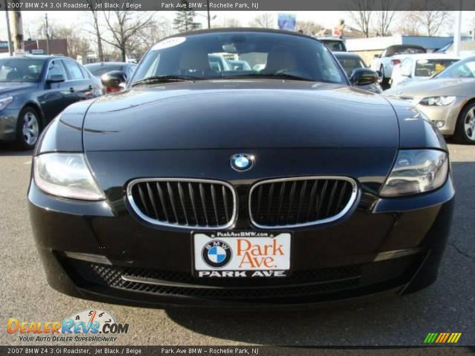 2007 BMW Z4 3.0i Roadster Jet Black / Beige Photo #5