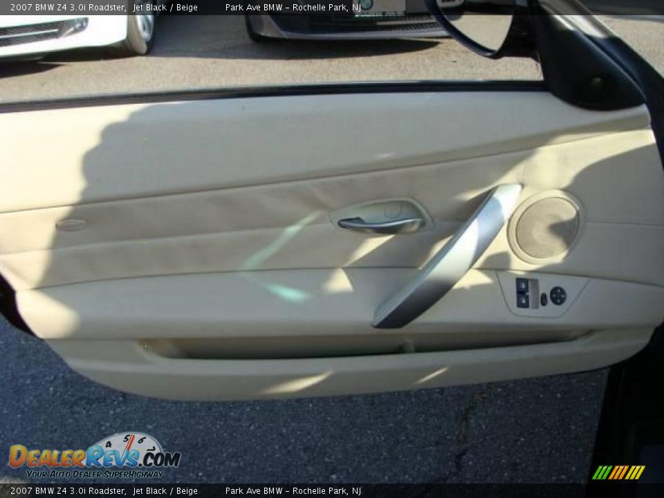 2007 BMW Z4 3.0i Roadster Jet Black / Beige Photo #16