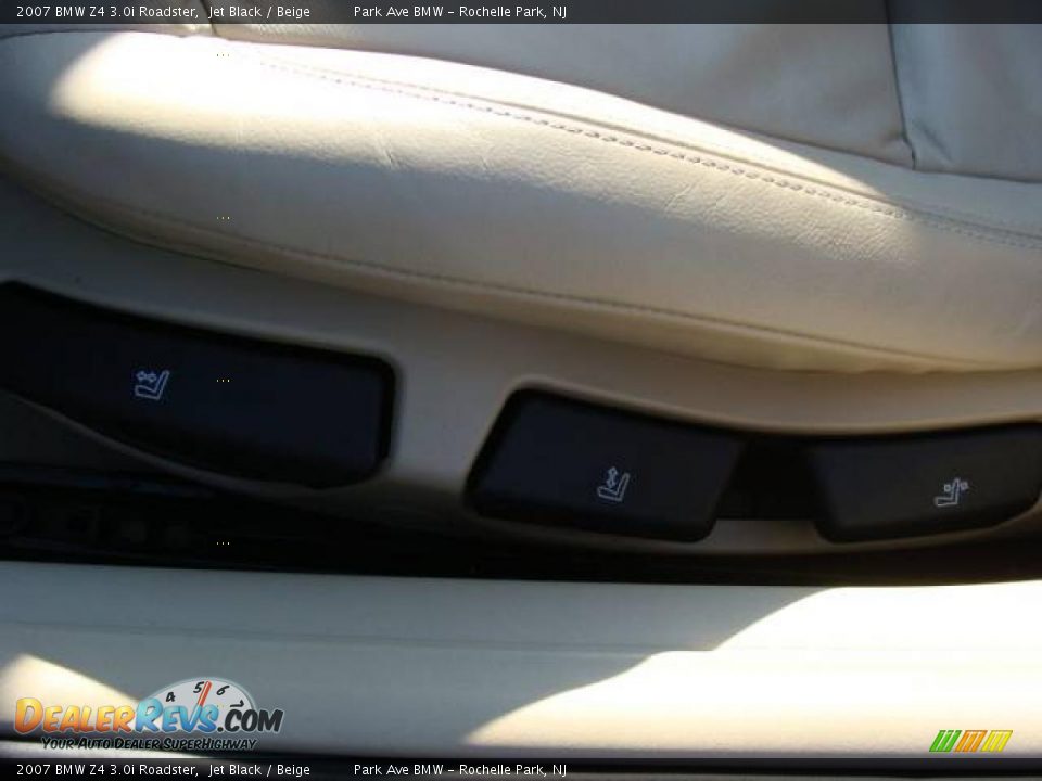2007 BMW Z4 3.0i Roadster Jet Black / Beige Photo #19