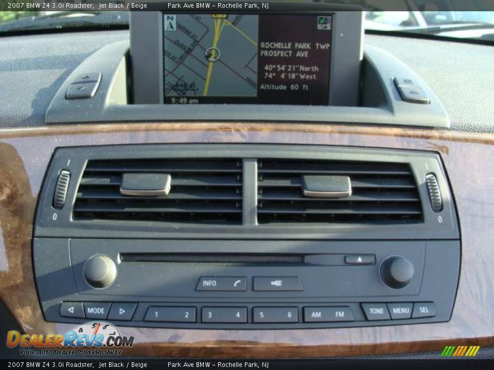 2007 BMW Z4 3.0i Roadster Jet Black / Beige Photo #23