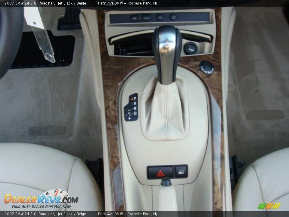 2007 BMW Z4 3.0i Roadster Jet Black / Beige Photo #24