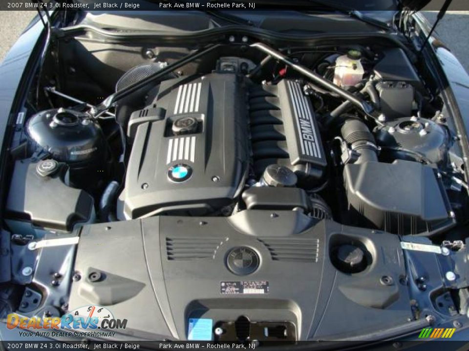 2007 BMW Z4 3.0i Roadster Jet Black / Beige Photo #28