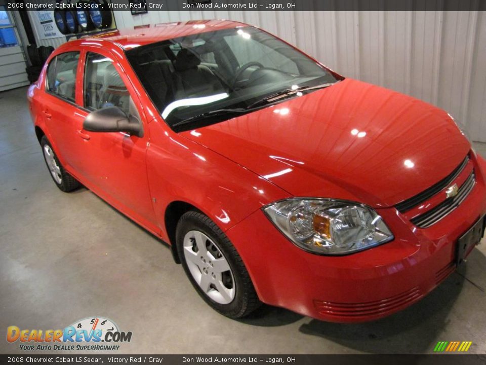 2008 Chevrolet Cobalt LS Sedan Victory Red / Gray Photo #1