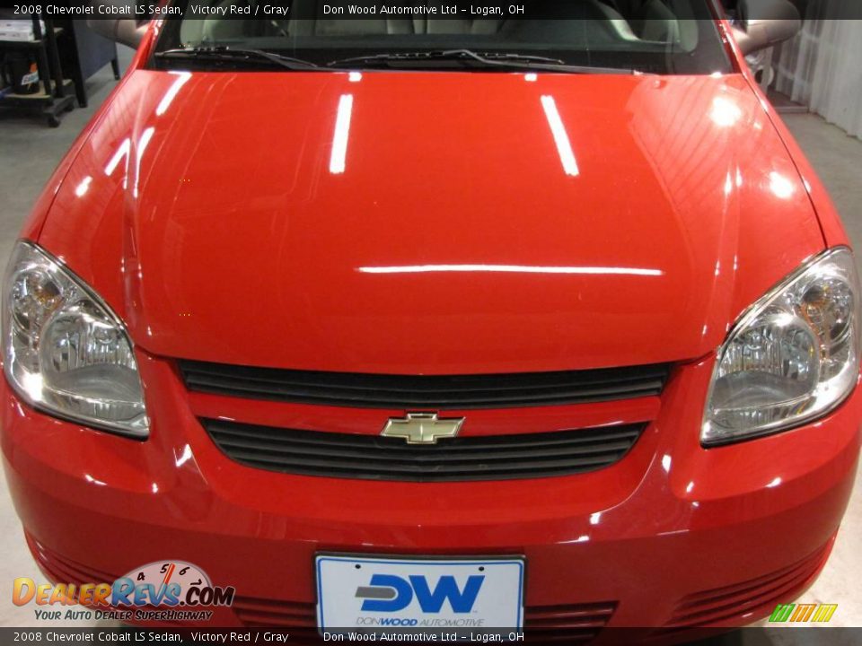 2008 Chevrolet Cobalt LS Sedan Victory Red / Gray Photo #3
