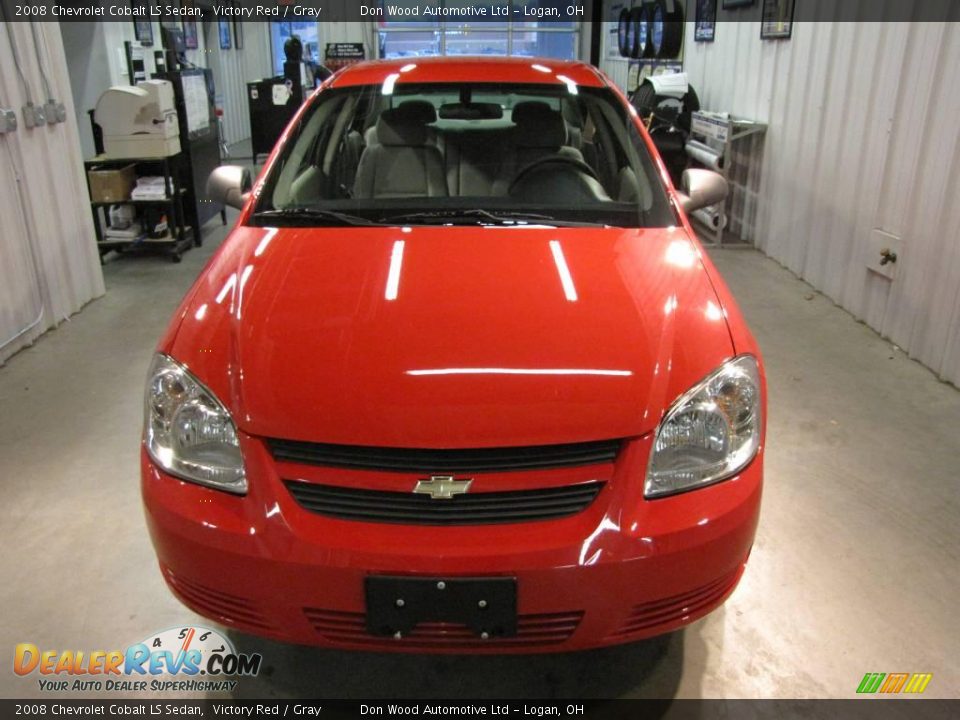 2008 Chevrolet Cobalt LS Sedan Victory Red / Gray Photo #6
