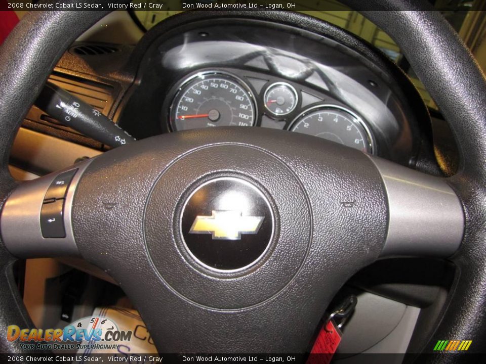 2008 Chevrolet Cobalt LS Sedan Victory Red / Gray Photo #8