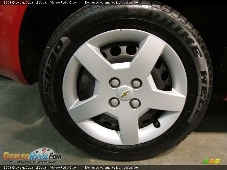 2008 Chevrolet Cobalt LS Sedan Victory Red / Gray Photo #15