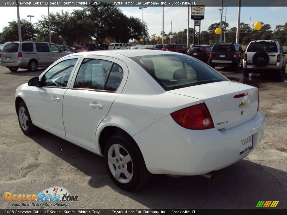 2008 Chevrolet Cobalt LT Sedan Summit White / Gray Photo #3