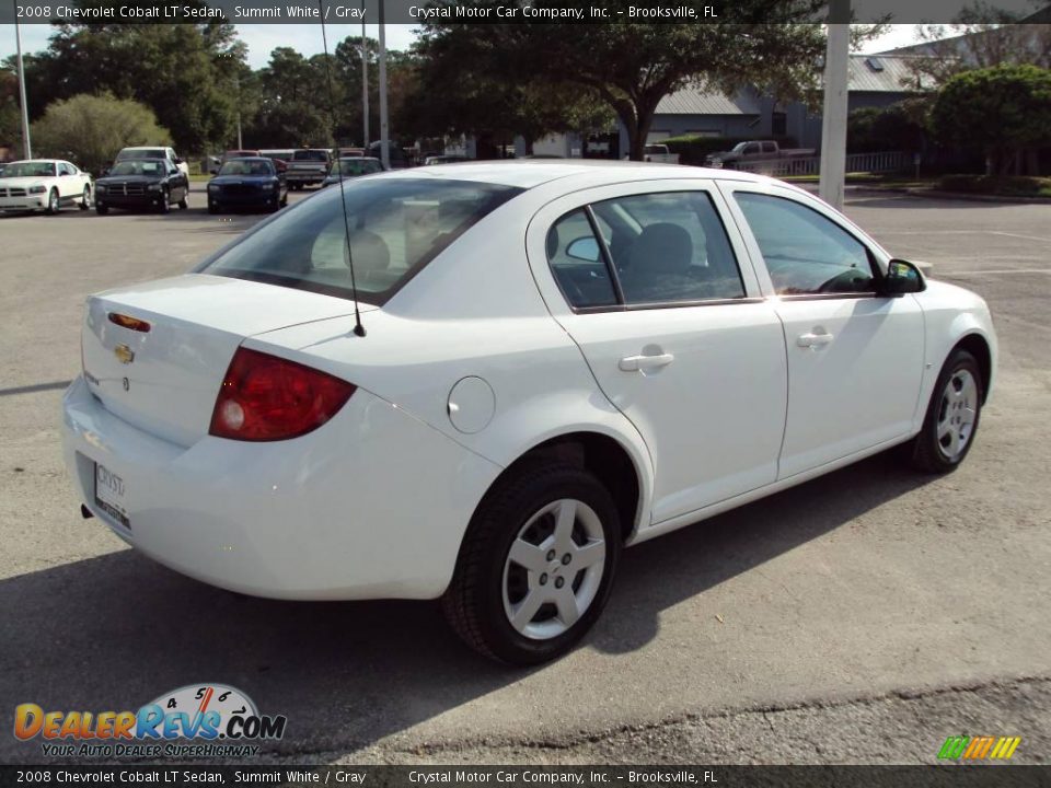 2008 Chevrolet Cobalt LT Sedan Summit White / Gray Photo #8
