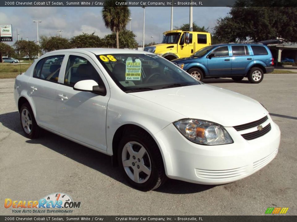 2008 Chevrolet Cobalt LT Sedan Summit White / Gray Photo #10