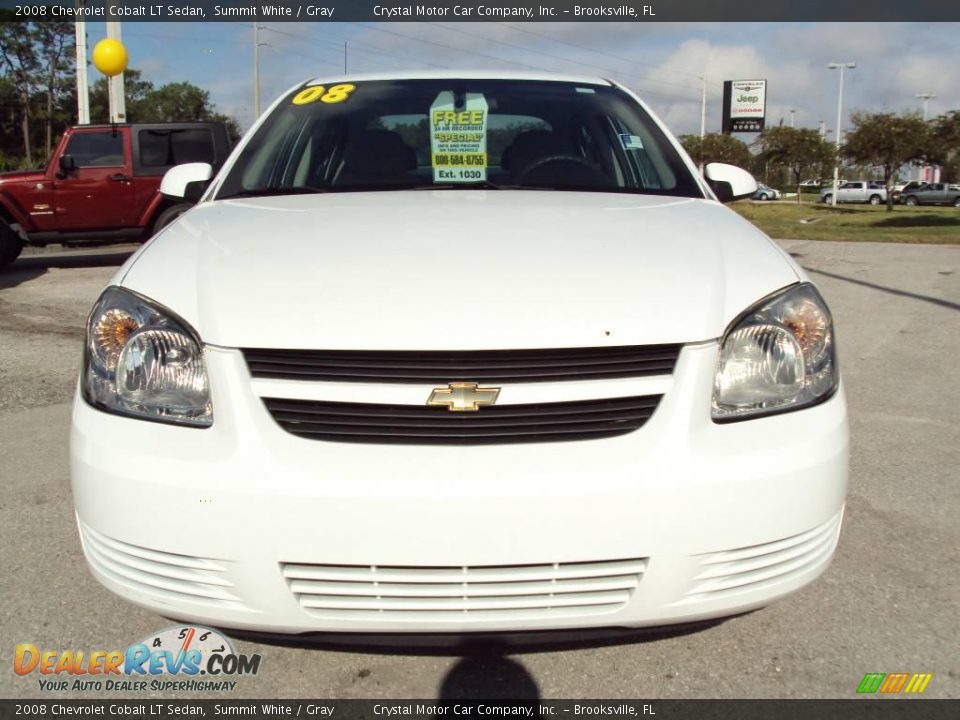 2008 Chevrolet Cobalt LT Sedan Summit White / Gray Photo #13
