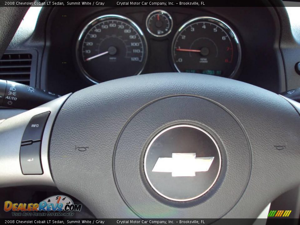 2008 Chevrolet Cobalt LT Sedan Summit White / Gray Photo #21