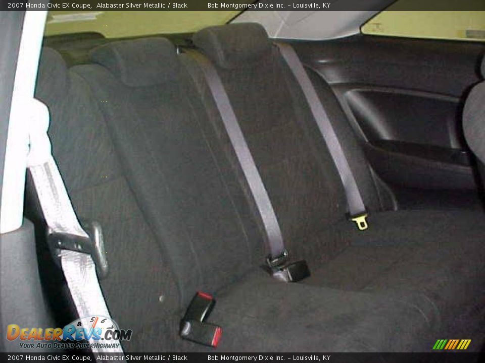 2007 Honda Civic EX Coupe Alabaster Silver Metallic / Black Photo #17