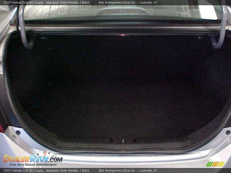 2007 Honda Civic EX Coupe Alabaster Silver Metallic / Black Photo #19