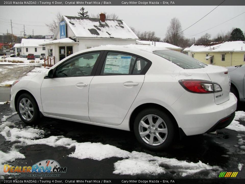 2010 Mazda MAZDA3 i Touring 4 Door Crystal White Pearl Mica / Black Photo #2