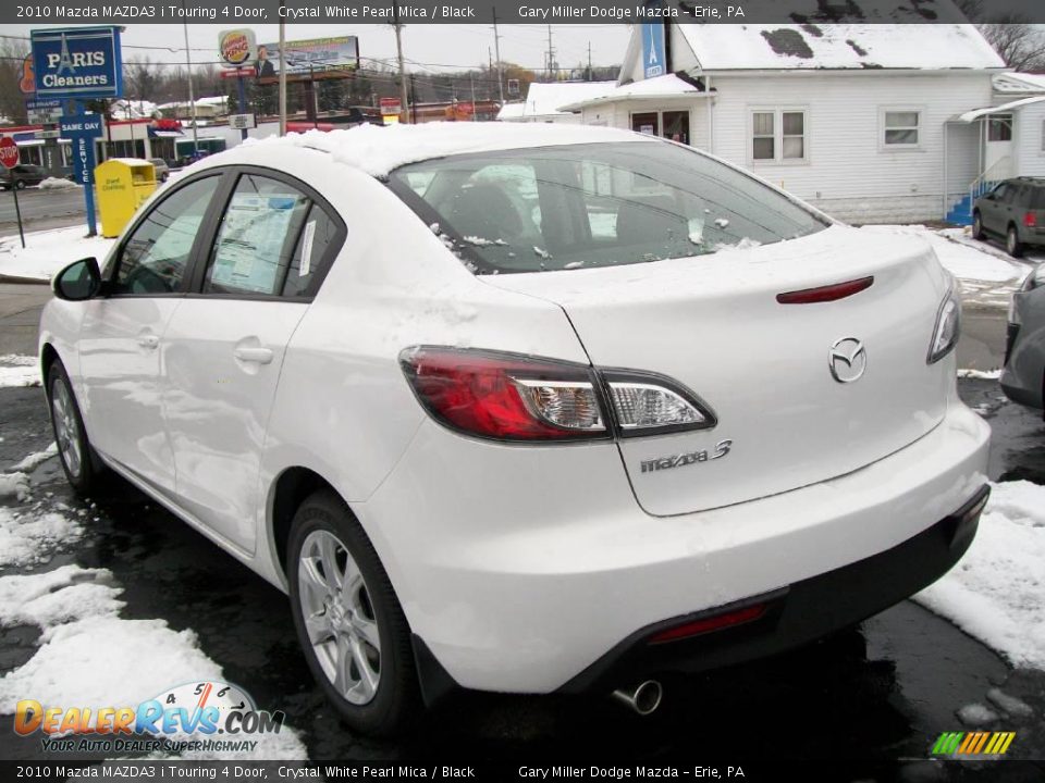 2010 Mazda MAZDA3 i Touring 4 Door Crystal White Pearl Mica / Black Photo #3