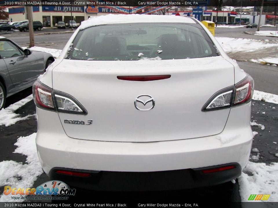 2010 Mazda MAZDA3 i Touring 4 Door Crystal White Pearl Mica / Black Photo #4