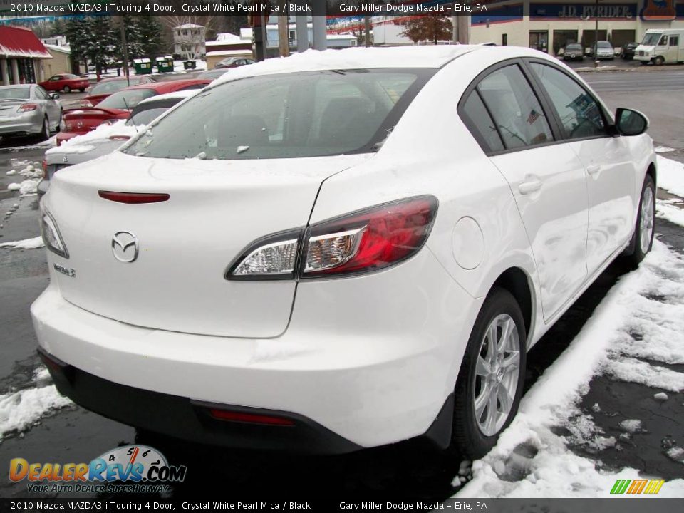 2010 Mazda MAZDA3 i Touring 4 Door Crystal White Pearl Mica / Black Photo #6