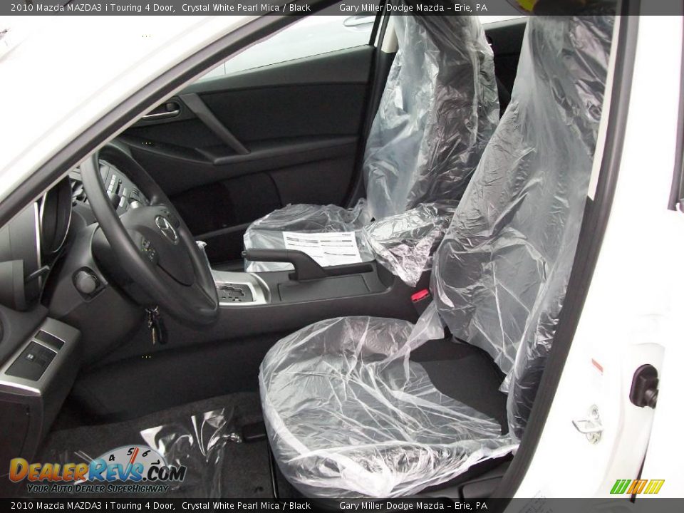 2010 Mazda MAZDA3 i Touring 4 Door Crystal White Pearl Mica / Black Photo #12