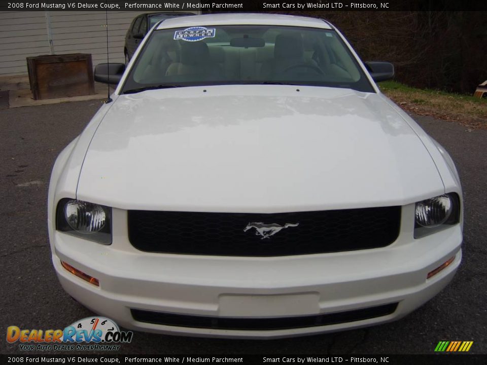 2008 Ford Mustang V6 Deluxe Coupe Performance White / Medium Parchment Photo #2