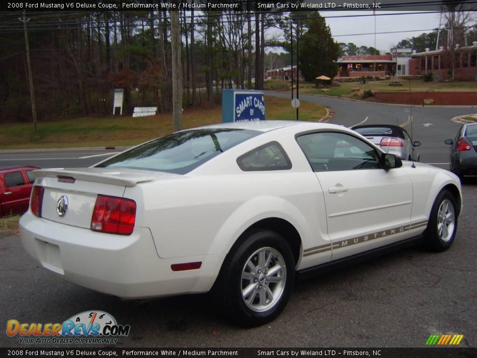 2008 Ford Mustang V6 Deluxe Coupe Performance White / Medium Parchment Photo #5