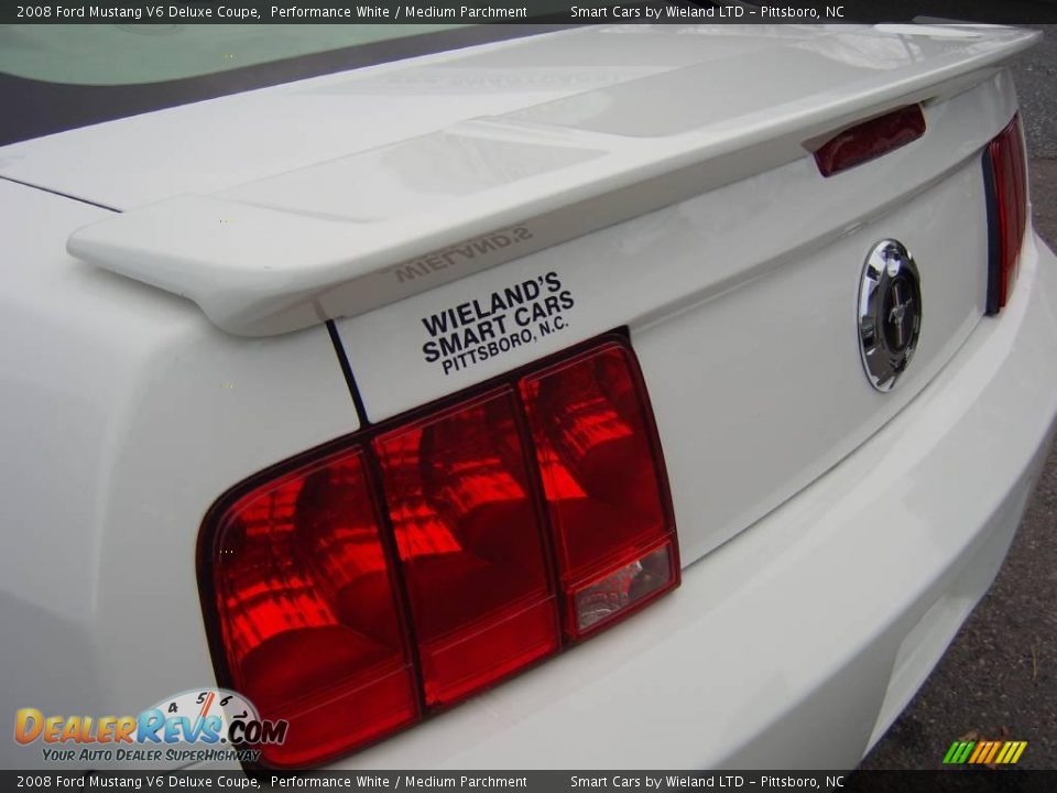 2008 Ford Mustang V6 Deluxe Coupe Performance White / Medium Parchment Photo #23