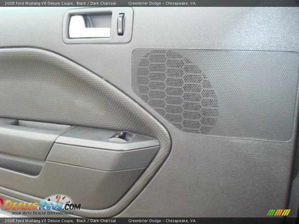 2008 Ford Mustang V6 Deluxe Coupe Black / Dark Charcoal Photo #13