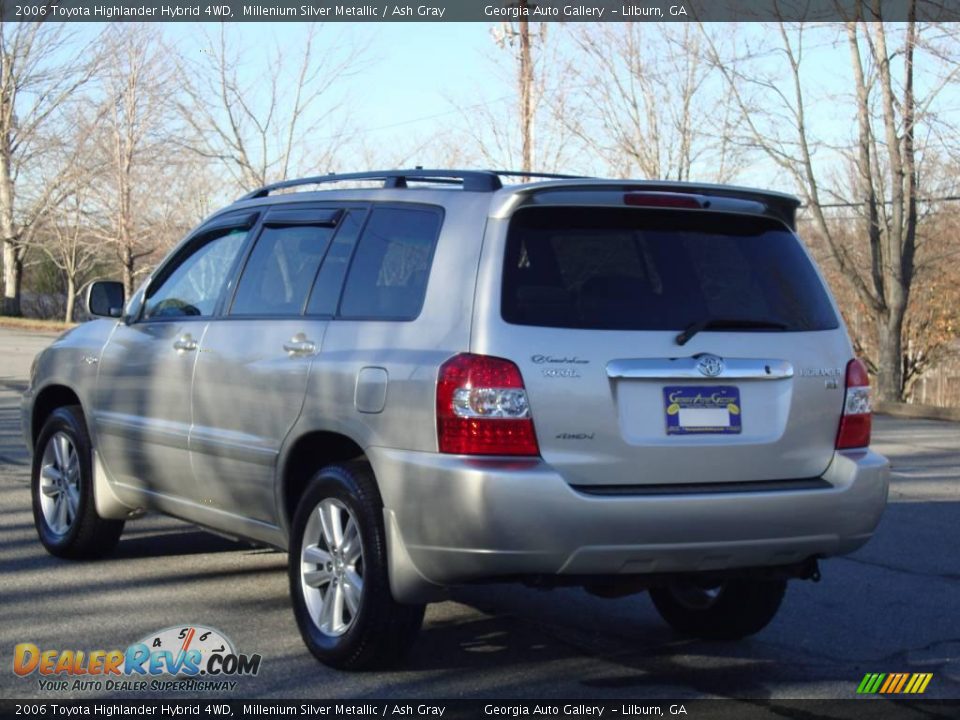 2006 Toyota Highlander Hybrid 4WD Millenium Silver Metallic / Ash Gray Photo #3