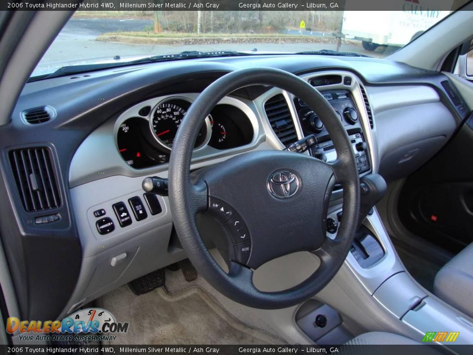 2006 Toyota Highlander Hybrid 4WD Millenium Silver Metallic / Ash Gray Photo #6