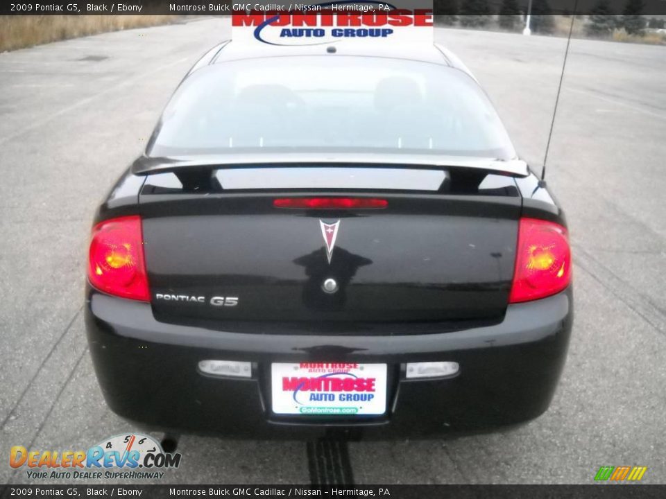 2009 Pontiac G5 Black / Ebony Photo #4