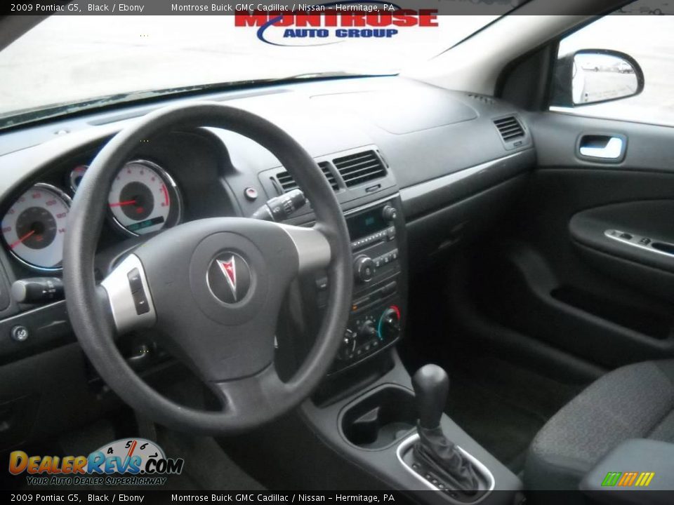 2009 Pontiac G5 Black / Ebony Photo #9