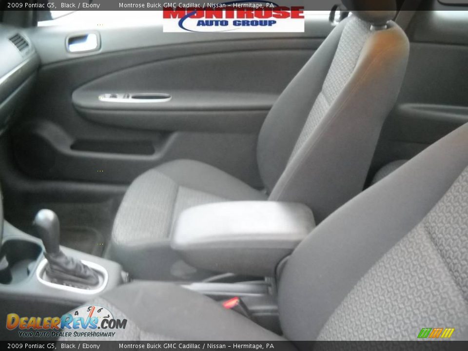 2009 Pontiac G5 Black / Ebony Photo #10