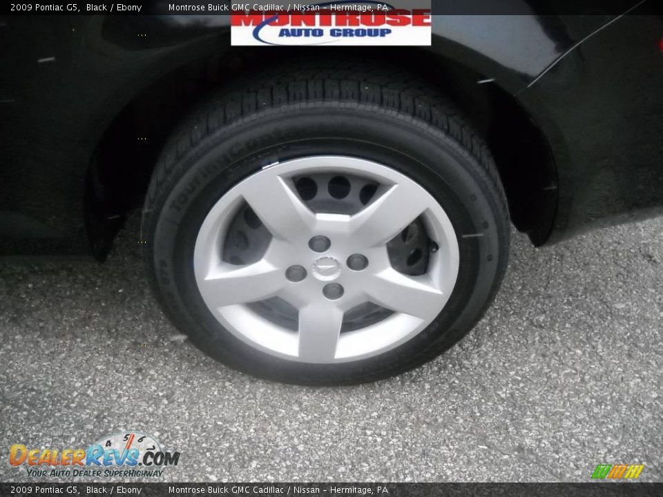 2009 Pontiac G5 Black / Ebony Photo #16