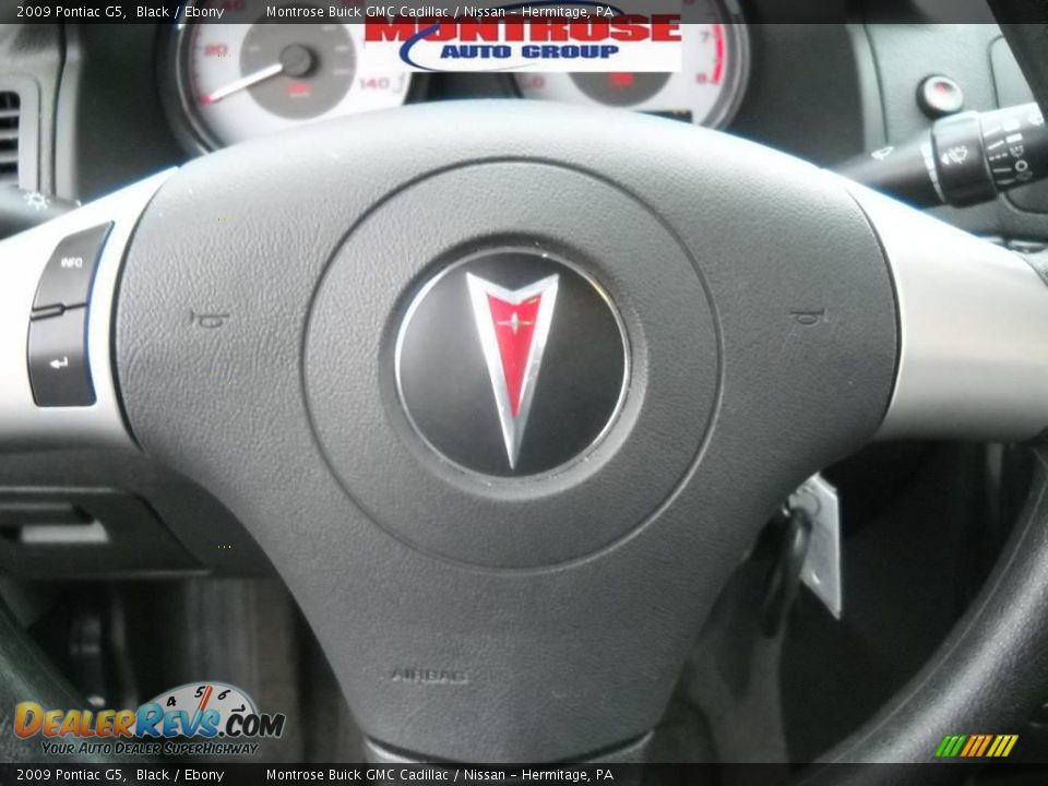 2009 Pontiac G5 Black / Ebony Photo #29