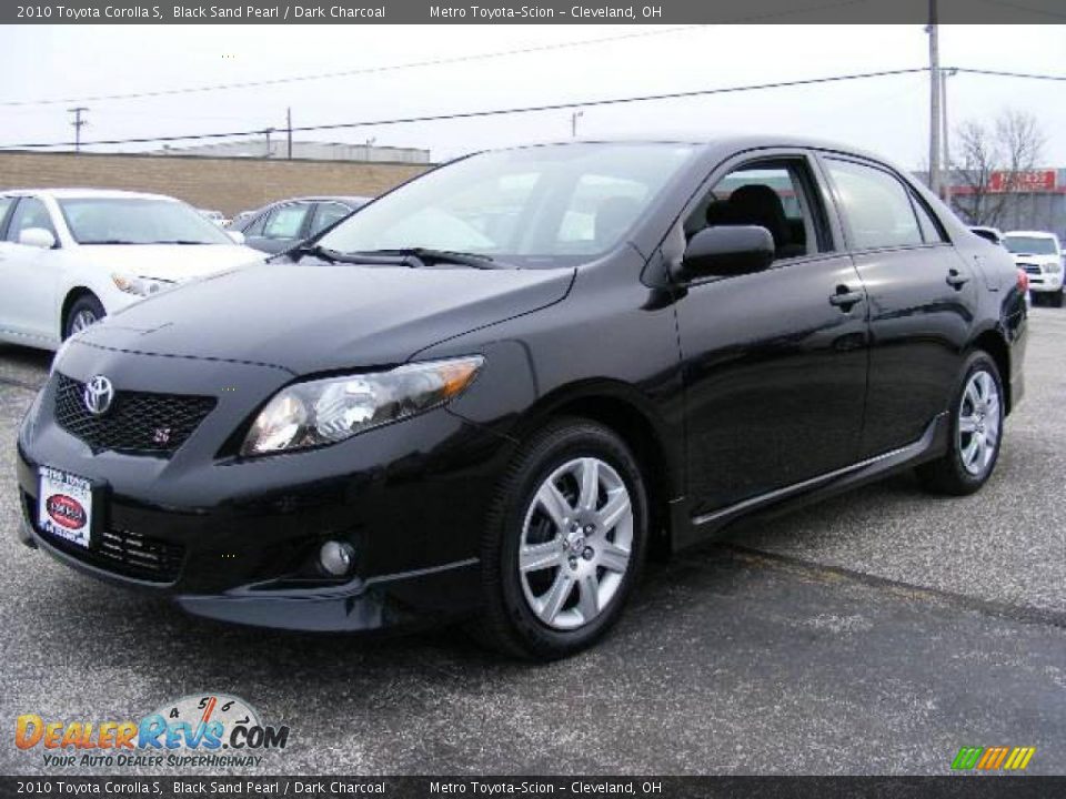 2010 Toyota Corolla S Black Sand Pearl / Dark Charcoal Photo #7