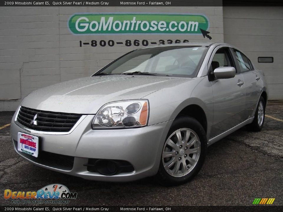 2009 Mitsubishi Galant ES Quick Silver Pearl / Medium Gray Photo #1