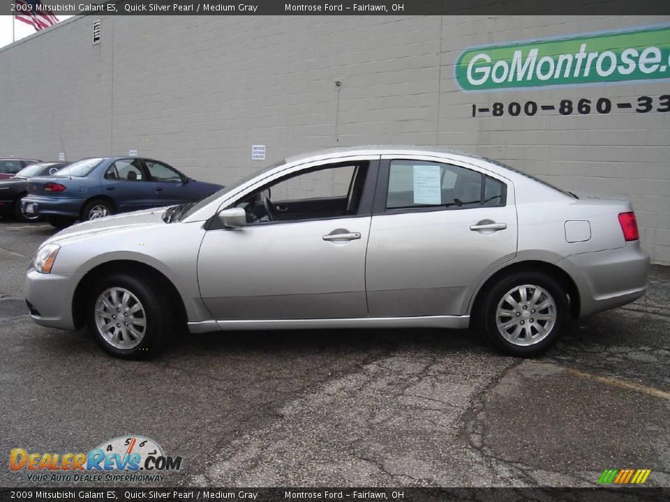 2009 Mitsubishi Galant ES Quick Silver Pearl / Medium Gray Photo #2