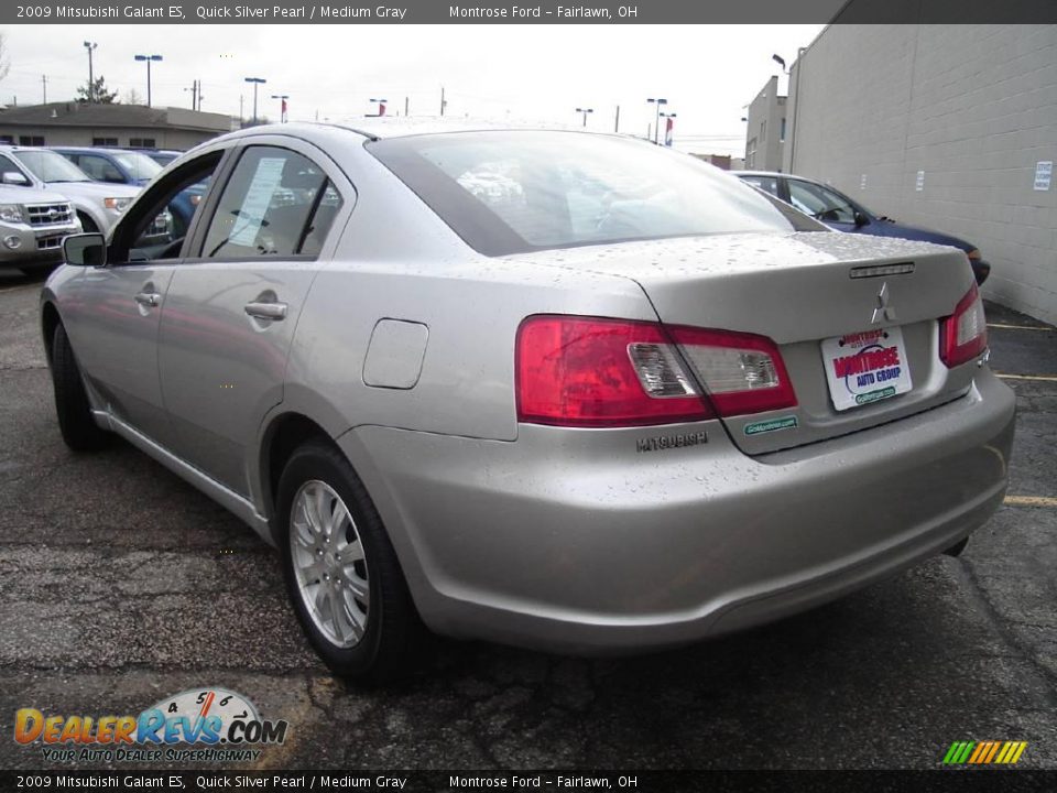 2009 Mitsubishi Galant ES Quick Silver Pearl / Medium Gray Photo #3