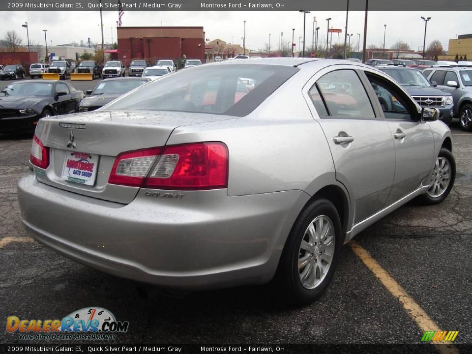 2009 Mitsubishi Galant ES Quick Silver Pearl / Medium Gray Photo #5