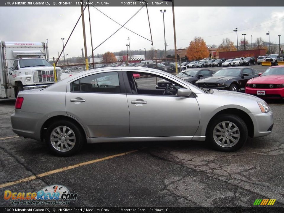 2009 Mitsubishi Galant ES Quick Silver Pearl / Medium Gray Photo #6