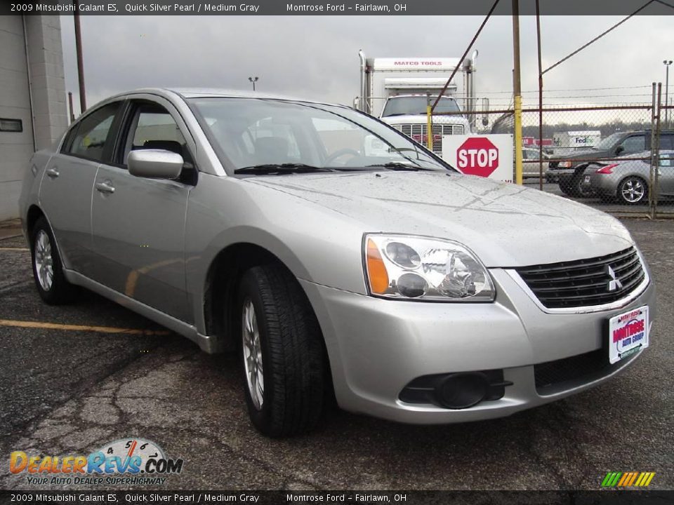 2009 Mitsubishi Galant ES Quick Silver Pearl / Medium Gray Photo #7