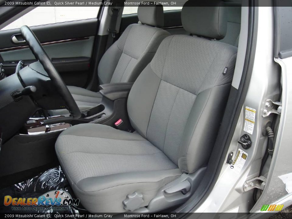 2009 Mitsubishi Galant ES Quick Silver Pearl / Medium Gray Photo #12