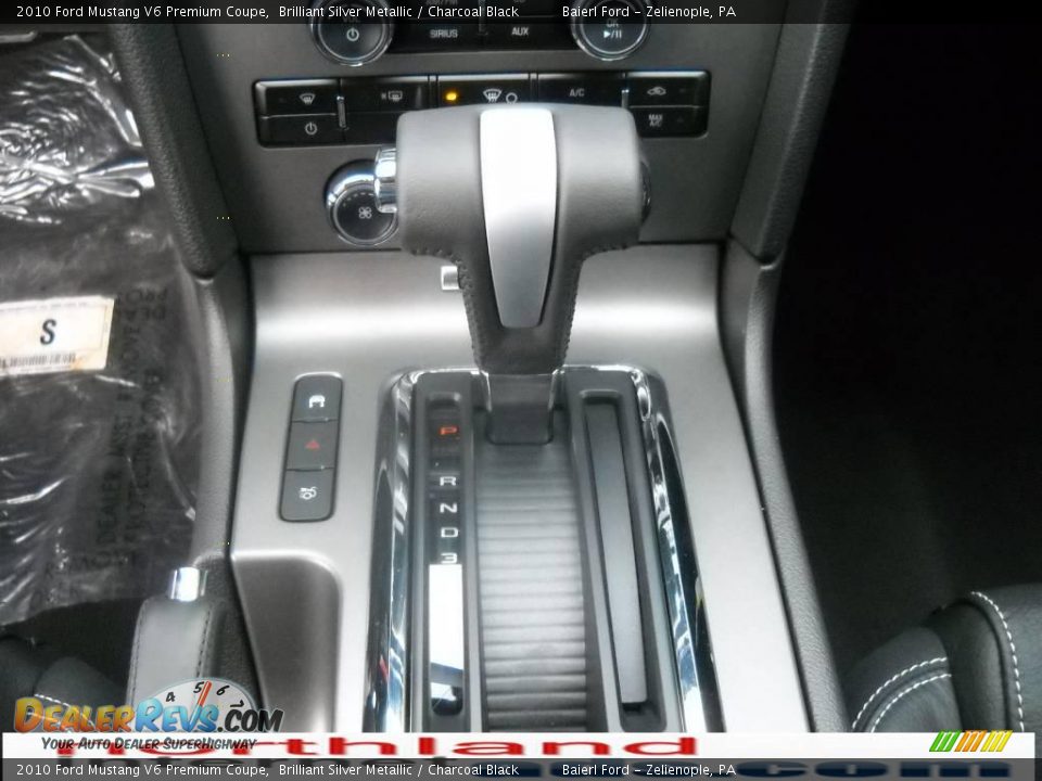 2010 Ford Mustang V6 Premium Coupe Brilliant Silver Metallic / Charcoal Black Photo #18