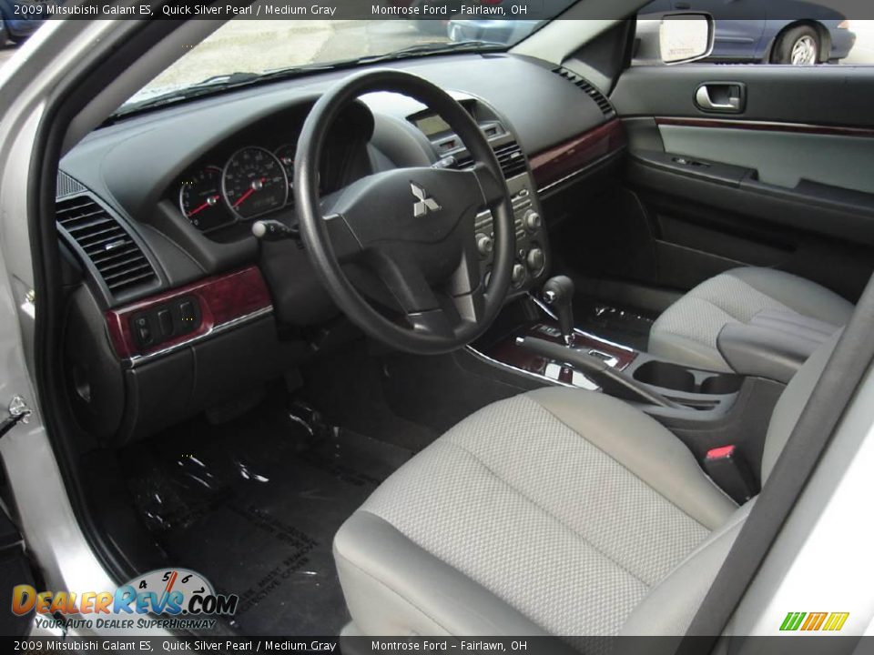 2009 Mitsubishi Galant ES Quick Silver Pearl / Medium Gray Photo #23