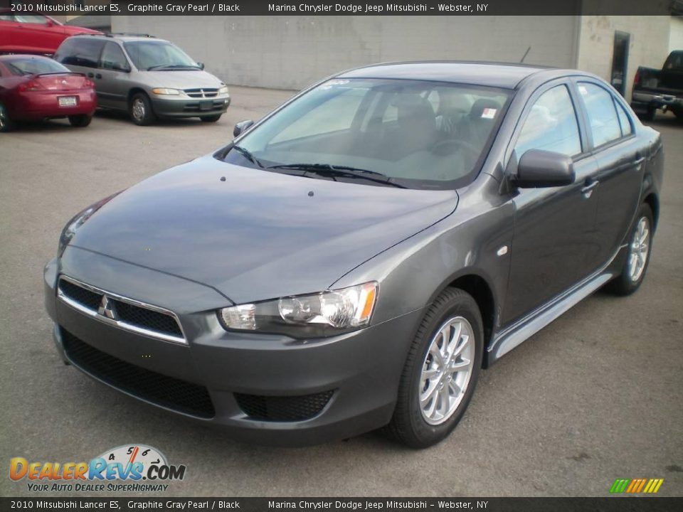 2010 Mitsubishi Lancer ES Graphite Gray Pearl / Black Photo #1