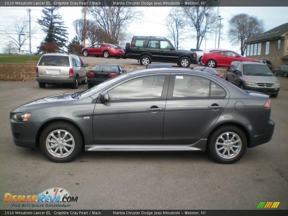 2010 Mitsubishi Lancer ES Graphite Gray Pearl / Black Photo #7