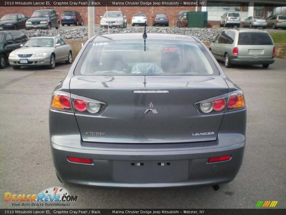 2010 Mitsubishi Lancer ES Graphite Gray Pearl / Black Photo #9