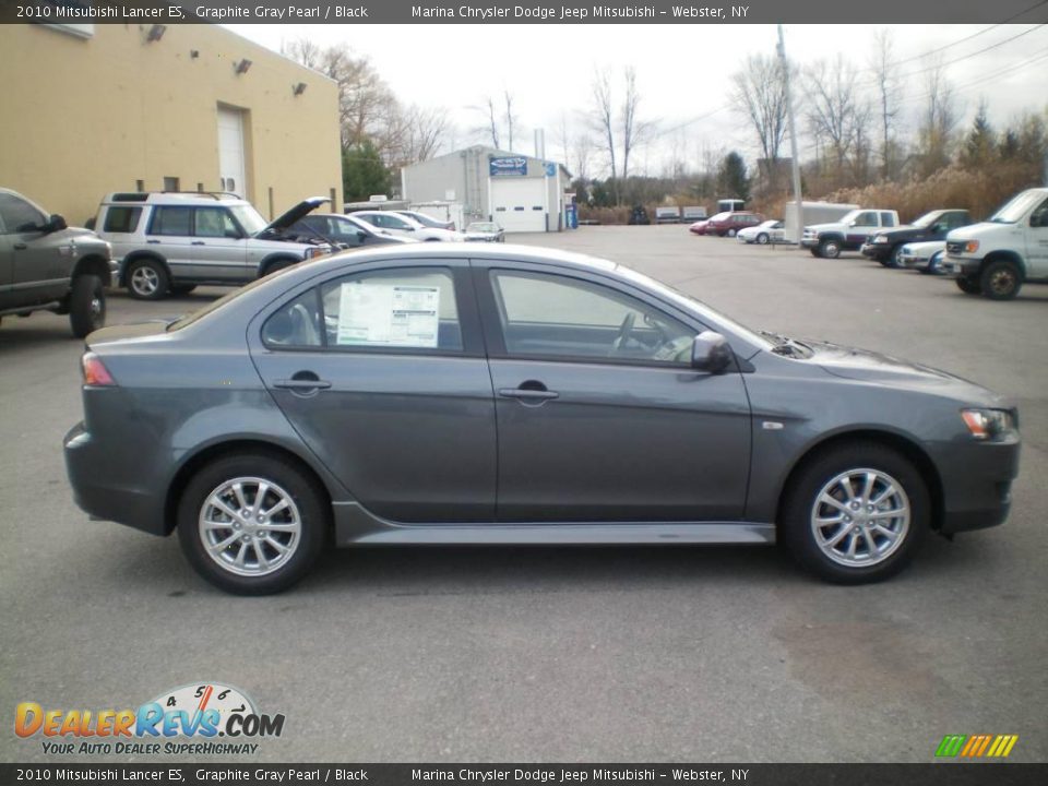 2010 Mitsubishi Lancer ES Graphite Gray Pearl / Black Photo #11
